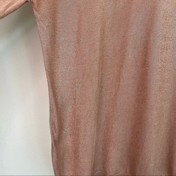 T BY ALEXANDER WANG ROSE GOLD KNIT SWEATER - Picture 3 of 8